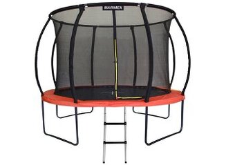 Trampolína Marimex Premium 366cm, ochranná síť schůdky