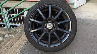 Tmavě šedá letní ALU kola 15" 5x100 Fabia, Ibiza, Polo