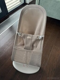 Babybjörn lehátko Bliss Grey beige Mesh, světlá konstrukce - 1