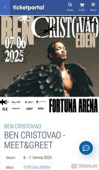 Ben Cristovao-7.6.2025 Golden Circle 2 lístky