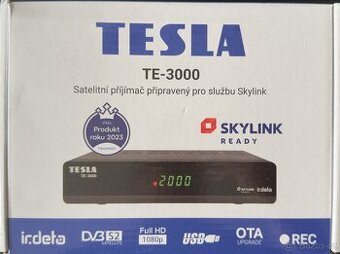 Satelitní přijímač TESLA TE-3000 Irdeto Skylink DVB-S2/S