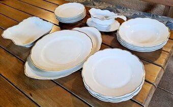 Jídelní porcelánová sada servis Aich 1920, 19 kusů