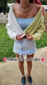 Nový crop top kabátek M - 1