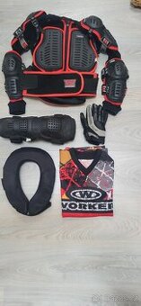 Prodám Bezp. chránič těla, krku,kolen na motokros věk 8-10le