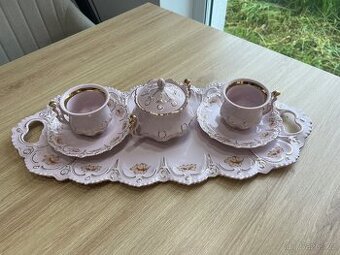 Rosa ručně malovaný porcelán H&C
