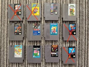 Hry nintendo NES, PAL,angličtina