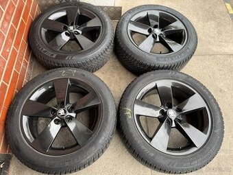 Alu 17" 5x112,škoda RATIKON Black, zimní 90% KaroQ