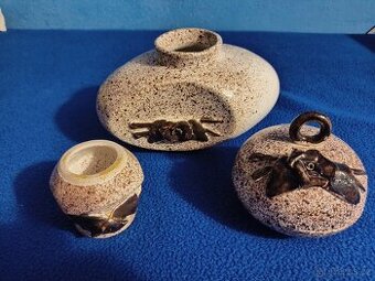 jemná dekorační keramika 3 části