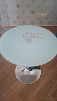 Stůl kulatý Sklo Jídelna Konferenční stolek