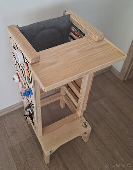 Vložka - podsedák na učící věž - šedé Inari