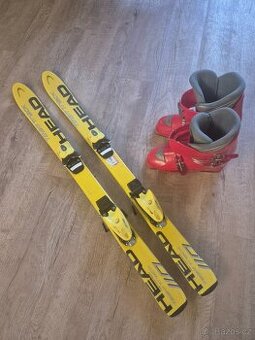 Dětslké lyže 110cm HEAD a lyžarské boty dětské 26,5