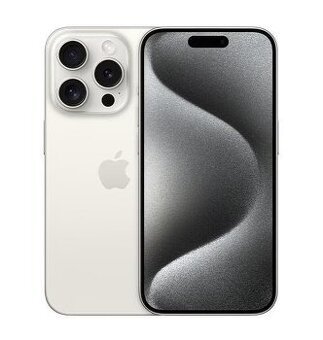 iPhone 15 Pro 128GB, bílý titan
