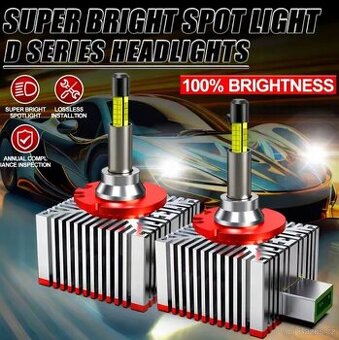 Nové 360° LED žárovky D1S/D2S/D3S 6000K + LED T10 zdarma
