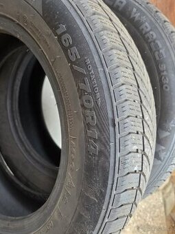 Pneu 165/70 r 14, zimní na dojetí, 2 kusy