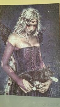 Obraz ženy s kočkou