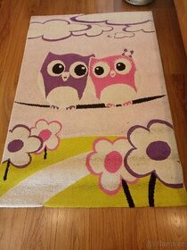Dětský kusový koberec sovy - 1