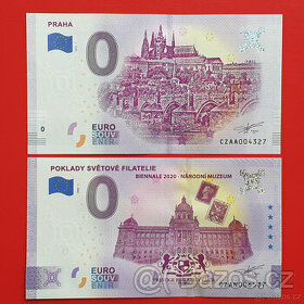 0 Euro bankovka PRAHA + POKLADY SVĚTOVÉ FILATELIE - 1