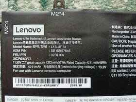 Lenovo baterie pro ThinkPad T490 T495 P43s P14s T14 Gen 1