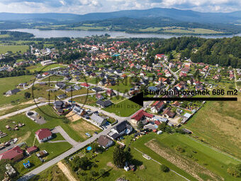 Prodej stavebního pozemku o celkové ploše 686 m2, obec Horní
