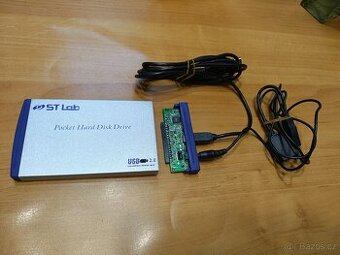 Retro externí box pro 2,5“ ide  disky