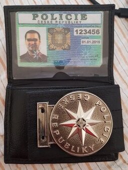 ODZNAK POLICIE ČR ORIGINÁL (S ČÍSLEM - VZÁCNOST) - 1
