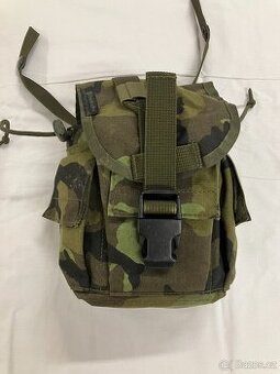 MFH pouzdro MOLLE pro láhev 1l/Utility ZELENÝ POTISK (Tactic