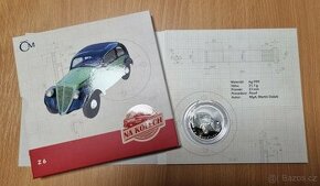 stříbrná mince Na kolech Z6 Hurvínek proof