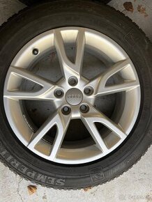 Alu sada Audi Vw 5x112 + zimni 215/60/17