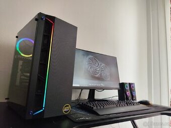 KOMPLET HERNÍ PC SESTAVA RYZEN 5600G RTX 3060 MONITOR 165HZ