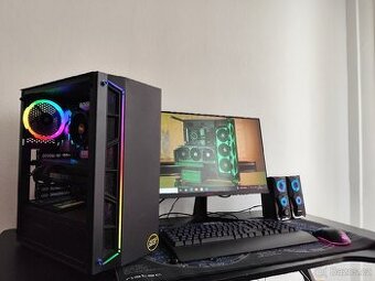 KOMPLET HERNÍ PC SESTAVA RYZEN 5600G RTX 3070 MONITOR 165HZ