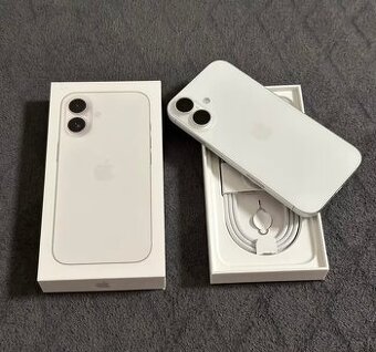 ZÁNOVNÍ apple iPhone 16 White 128gb ZÁRUKA 5/2027