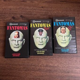 Trilogie Fantomas VHS originál - 1