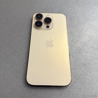 iPhone 14 Pro 128GB zlatý, bez škrábance, rok záruka