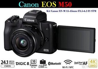 Canon EOS M50 + Objektiv EF-M 15-45mm 3600 Exp.