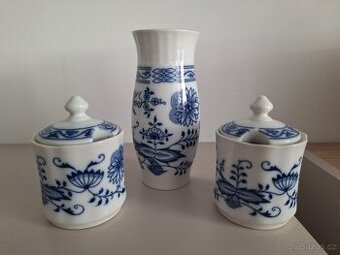 Porcelán Epiag – cibulový vzor (Zwiebelmuster) – sada 3 kusů