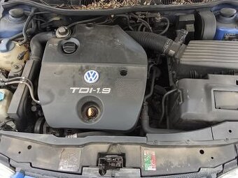 Prodám kompletní motor na VW Golf 4, 1.9 TDI,66kw