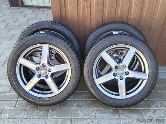 Prodám zimní sadu pneu 195/55R16 Nokian, ET50, 5x100