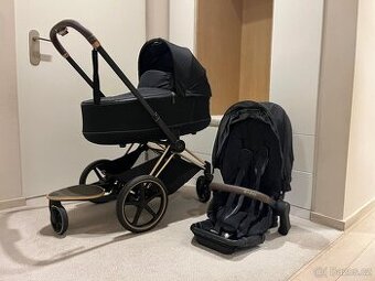 KOČÁREK CYBEX SET PRIAM ROSEGOLD SEAT PACK 2v1 + STUPÁTKO