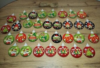 Dřevěné dekorace na stromeček