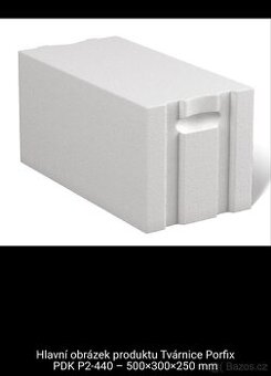 Prodám Tvárnice Porfix 300×500×250 mm