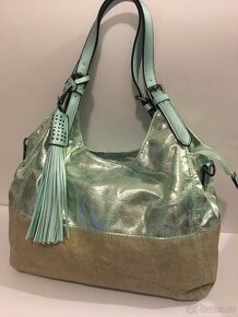 Kabelka nová zelená Metallic