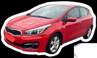 prodam dily na kia ceed 1,4 73 kw benzin 6r rv2015 červena k