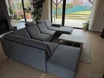 Sedací souprava U šedá