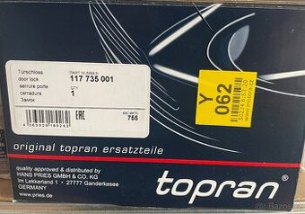 TOPRAN 117 735 - Zámek dveří, Škoda Fabia