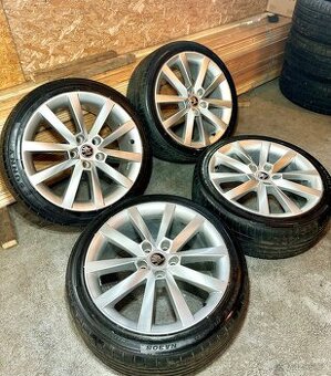 ALU Kola ŠKODA 5x112 R18 ALARIS DOT 24 Letní Pneu 225/40/18