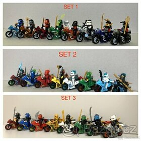 Figurky Ninjago - motorky (8ks) typ lego - nove