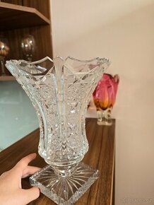 Luxusní broušená váza Bohemia Crystal - 1