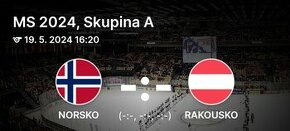 Norsko - Rakousko MS v hokeji Praha 19.5. 16.20