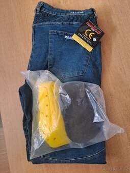 Moto kalhoty kevlar s chranicema nove 2xl