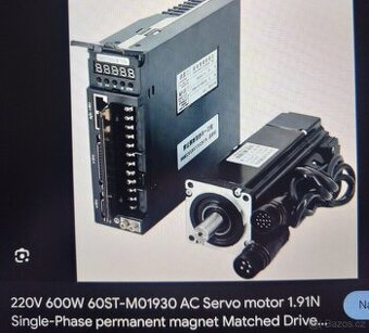 AC servo 600w s měničem